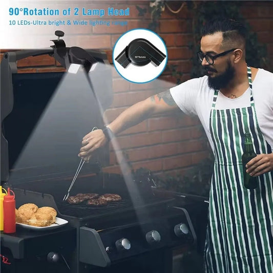 Grill lighting, Grill accessories, Bright double lamp, Cooking grill circulation light - Image 4