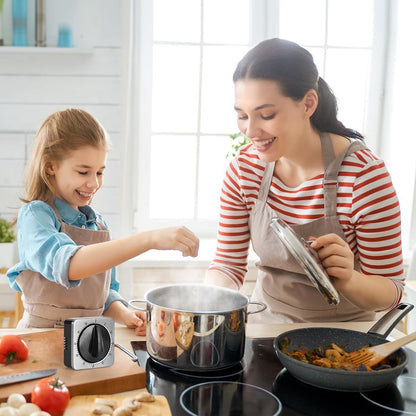 Kitchen Timers for Cooking - Chef's Kitchen Timer with Audible Alarm - Mechanical Desktop Timer - No Batteries Required - Magnetic Back - Beautiful Stainless Steel Magnetic Countdown Reminder - Image 8