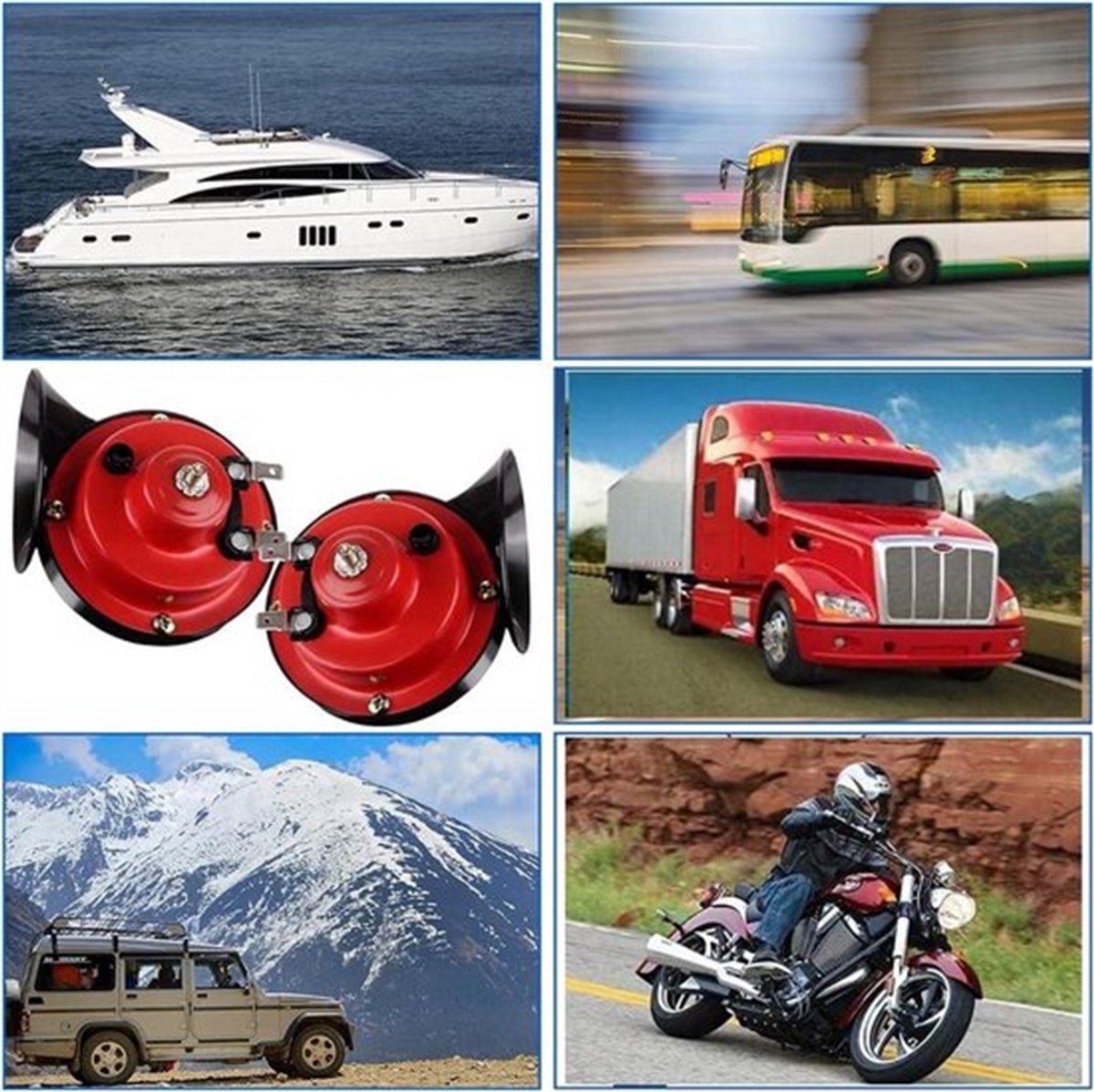 New models for 2025: a pair of train horns - 300 dB, super powerful air horn - Father's Day gifts - electric V-shaped horn with rain sound for car, motorcycle, bicycle - top quality products - gift for dad - Image 4