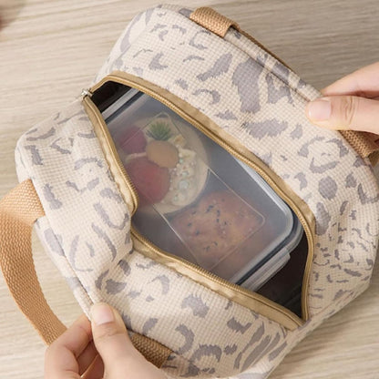 Children's Lunch Bag - Reusable Lunch Bag - Lunch Bag - Lunch Bag for Boys and Girls - Mini Insulated Bag 6L - Small Insulated Picnic Bag - For Work, School, Picnics and Travel (Beige) - Image 2