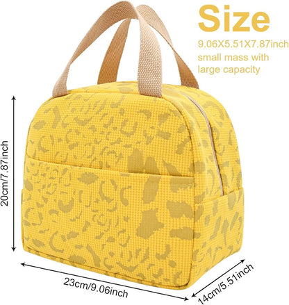 Children's Lunch Bags - Reusable Lunch Bag - Lunch Bags - Lunch Bags for Women and Men - Mini Insulated Bag 6L - Small Insulated Picnic Bag - For Work, School, Picnics and Travel (Yellow) - Image 7