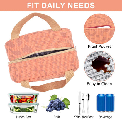 Children's Lunch Bags - Reusable Lunch Bag - Lunch Bags - Lunch Bags for Women and Men - Mini Insulated Bag 6L - Small Insulated Picnic Bag - For Work, School, Picnics and Travel (Orange) - Image 7