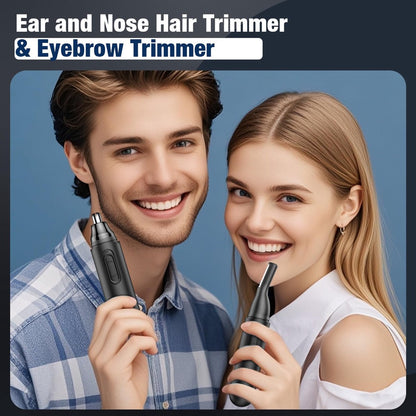 2-in-1 Nose Trimmer - Nose Trimmer - Eyebrow and Ear Trimmer - USB Rechargeable - Nose Trimmer for Men and Women - Black - Image 3