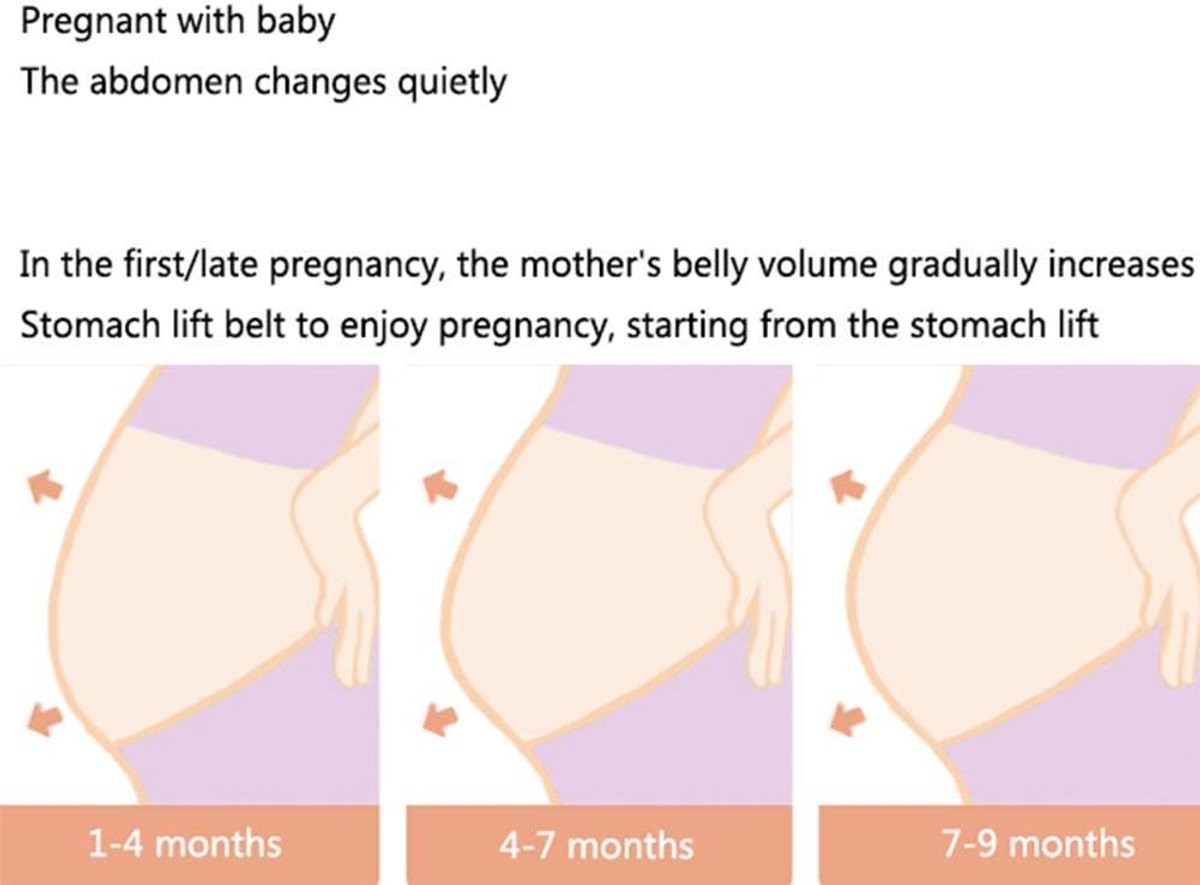 Maternity Belt - Pregnancy Support Belt - Breathable Abdominal Belt - Abdominal Support Belt - 80-110 cm Pregnancy Belt Pelvic Belt Abdominal Belt - Pink - Image 4