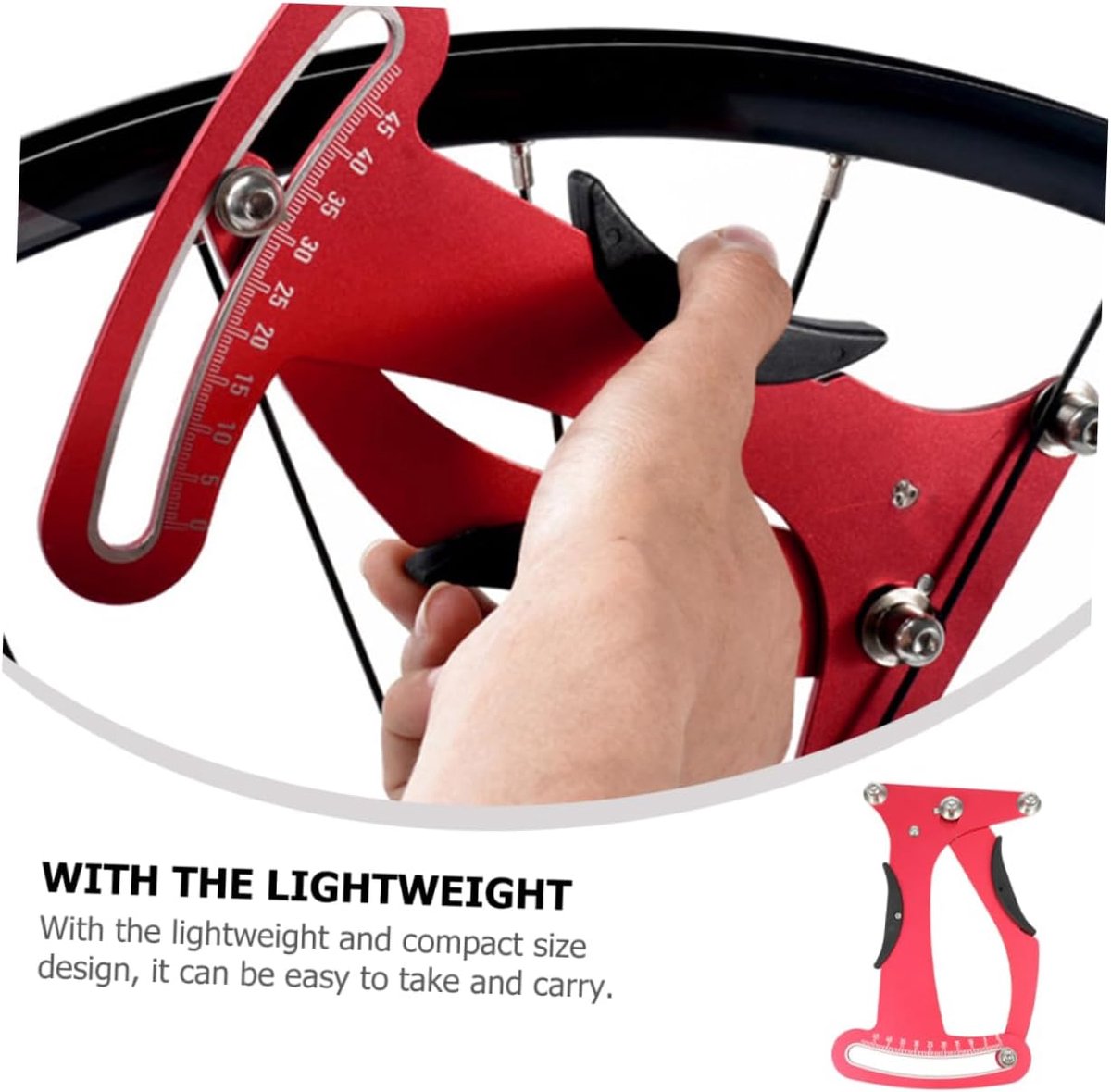 Spoke Tension Meter - Bicycle Spoke Tools - Spoke Tensioner - Portable Tension Meter - Wear-Resistant for Accurate Bicycle Measurement - Compatible with Bladed Spokes - Durable Construction - Image 3