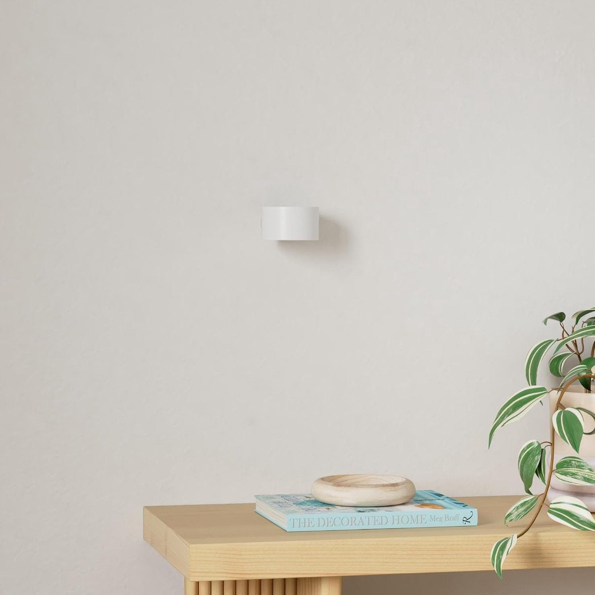 LED indoor wall light with battery, 1 piece, touch control, 3 brightness levels, 360° rotation, suitable for living room, bedroom, stairs, hallway, wireless wall light, white - Image 2