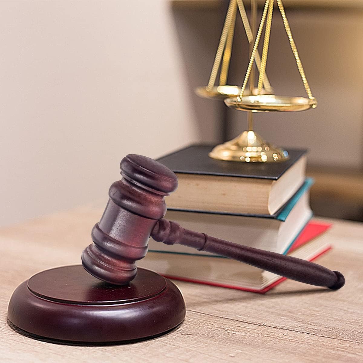 President's gavel - Wooden gavel - President's gavel with striking block - Auction gavel - Image 6