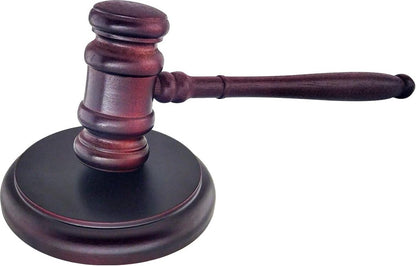 President's gavel - Wooden gavel - President's gavel with striking block - Auction gavel - Image 7