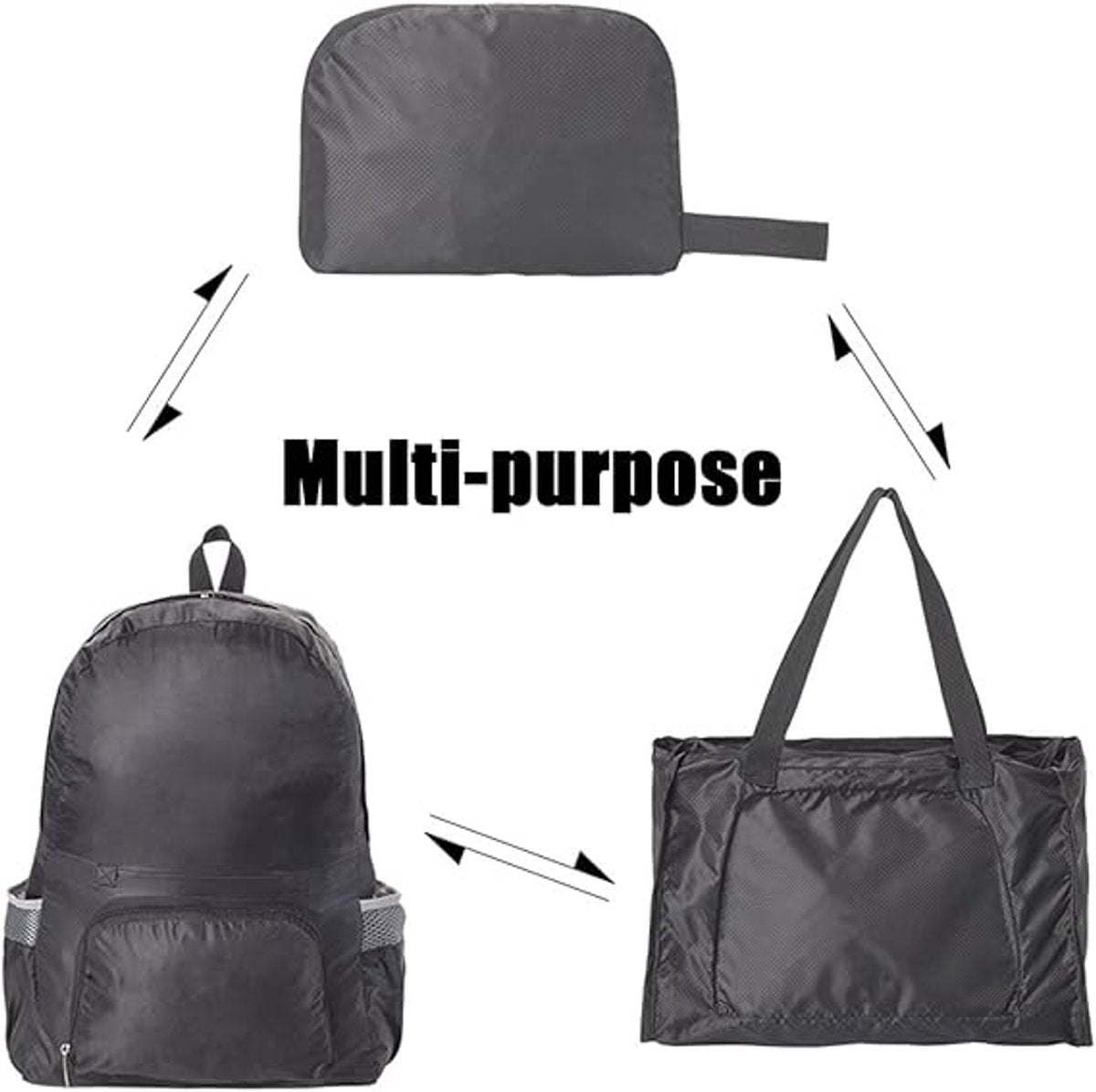 Backpack - Backpack - Bag - Backpacks - 25L Ultralight Foldable Backpack - Waterproof and Durable - Unisex - Suitable for Camping, Hiking, Travel, Walking, Cycling and Outdoor Shopping - Image 5