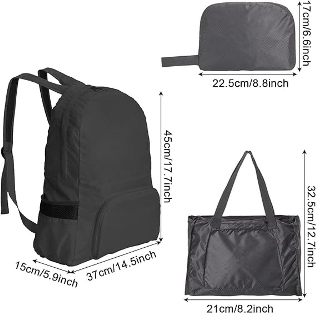 Backpack - Backpack - Bag - Backpacks - 25L Ultralight Foldable Backpack - Waterproof and Durable - Unisex - Suitable for Camping, Hiking, Travel, Walking, Cycling and Outdoor Shopping - Image 6