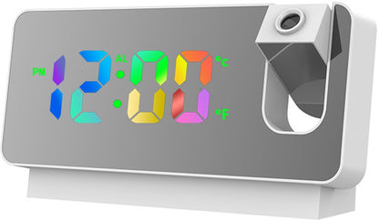 Wekker - Projection Alarm Clock - Digital Alarm Clock - Wekker Children's Alarm Clock - LED Mirror Alarm Clock - Wekker with Projection - Projection Alarm Clock with Temperature Display - Snooze - Night Mode - Adjustable Brightness - For Bedroom - Living  - Image 6