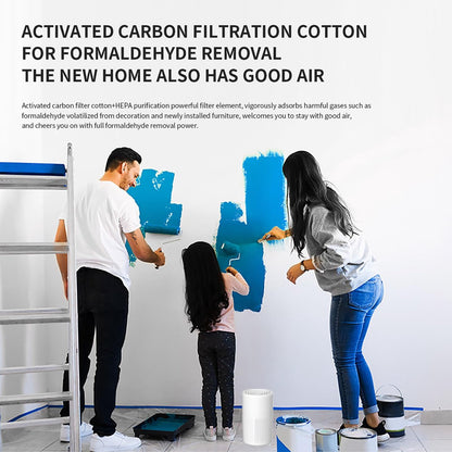 Air purifier - Home air purifier - With filter - Ultra quiet 37 dB - Portable air purifier - Eliminates pet dander, dust, mold, pollen, odors and smoke - Image 3