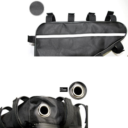 Bicycle bag - Driehoek bag for electric mountain bike battery - Waterproof Oxford cloth box - Large modification - Bicycle box - Bicycle storage tool set (39 x 36 x 22 cm) - Image 3