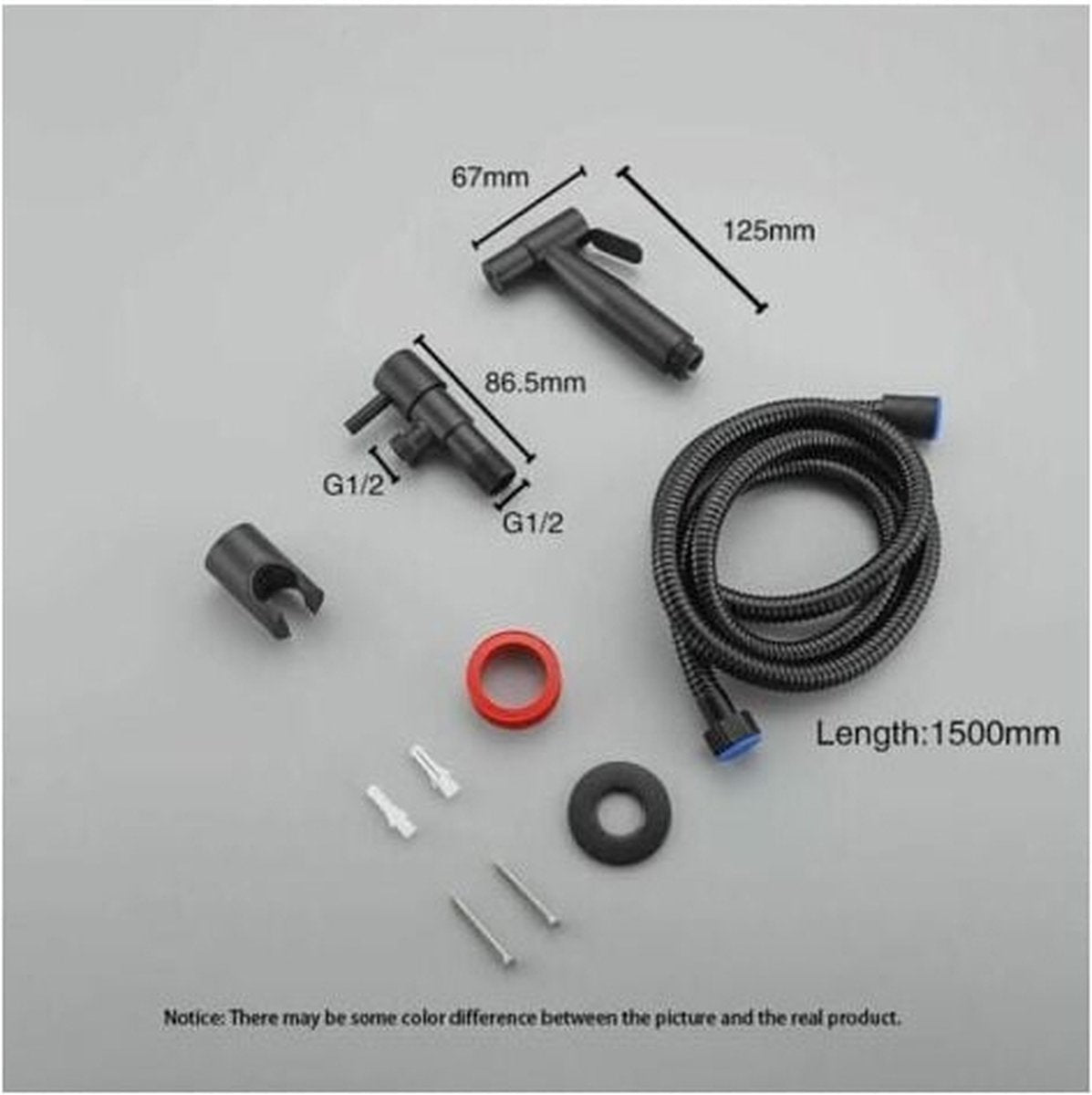 Shower head - Bidet Black, hand shower in the bathroom, toilet sprayer, stainless steel, toilet faucet - Image 7
