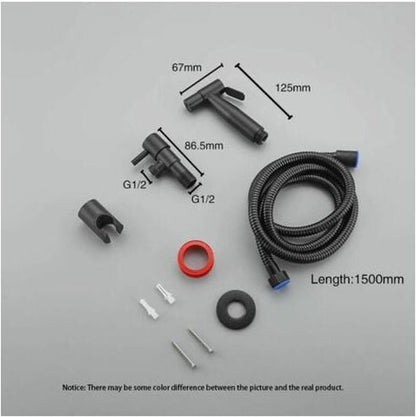Shower head - Bidet Black, hand shower in the bathroom, toilet sprayer, stainless steel, toilet faucet - Image 7