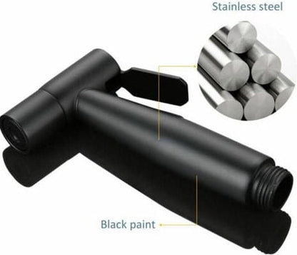 Shower head - Bidet Black, hand shower in the bathroom, toilet sprayer, stainless steel, toilet faucet - Image 9
