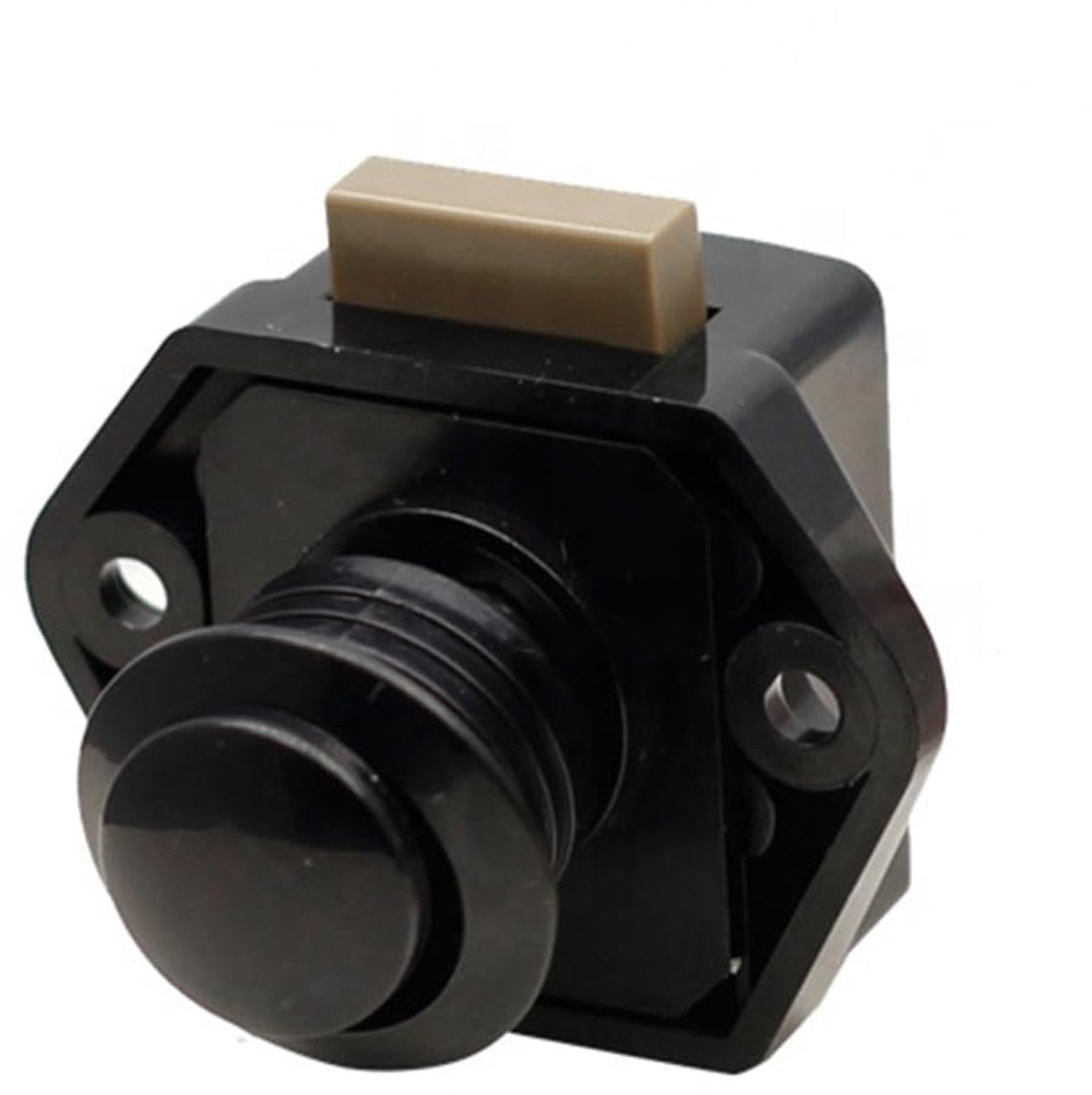 5-Piece Push Button Lock - Push Button for Motorhome - Door Lock - Locking Button for Shutter Door - For Camping, RV, Motorcycle, Caravan - Black - Image 3