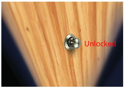5-Piece Push Button Lock - Push Button for Motorhome - Door Lock - Locking Button for Shutter Door - For Camping, RV, Motorcycle, Caravan - Black - Image 6