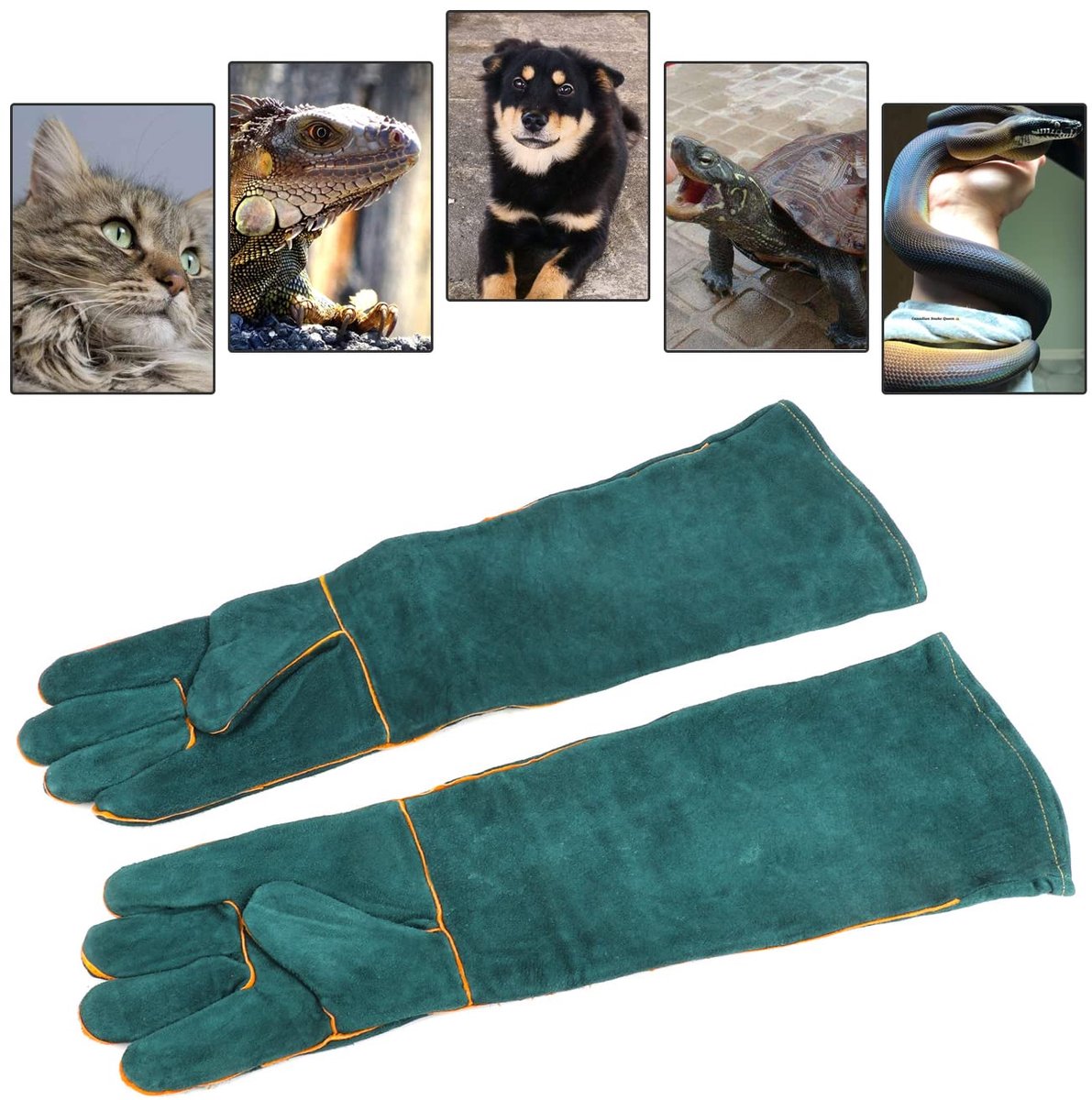Anti-bite safety gloves - Pet gloves - Anti-bite gloves - Safety gloves - Pet protective gloves - Welding gloves - Anti-bite - Suitable for dogs, cats and pipes - Size L - 60 cm - Image 3