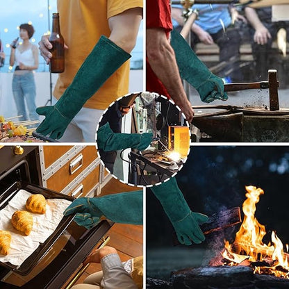 Anti-bite safety gloves - Pet gloves - Anti-bite gloves - Safety gloves - Pet protective gloves - Welding gloves - Anti-bite - Suitable for dogs, cats and pipes - Size L - 60 cm - Image 5