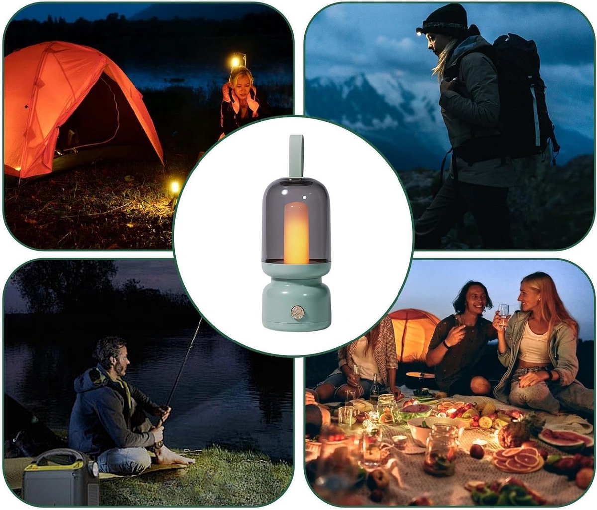 Camping lamp - camping light - tent light - camping lanterns - LED tent lantern - for children's room, tent, bedroom, living room, hiking, fishing, outings, cruising - Image 4