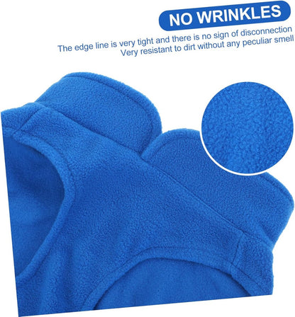 Dog coat - Fleece dog vest - Winter dog coat - Warm dog coat - Fleece dog sweater - Leash with O-ring - Perfect for small and medium dogs - Blue - Size S - Image 8
