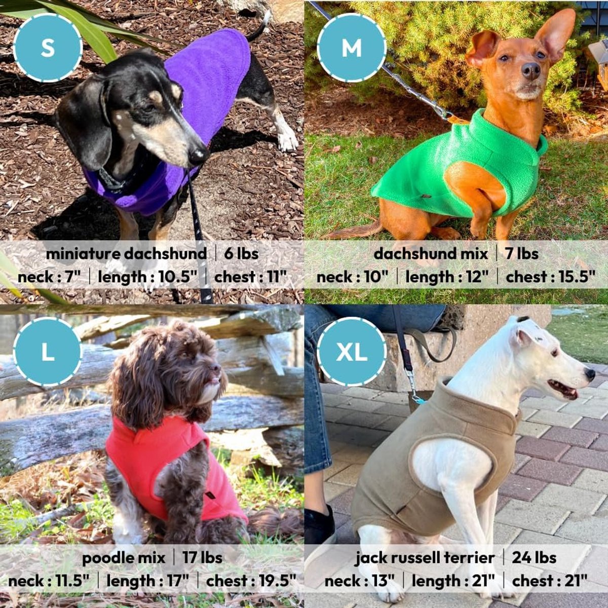 Dog Coat - Fleece Vest - Dog Sweater - Warm Winter Coat - Pull-On Fleece Coat - Leash with Ring - Perfect for Small and Medium Dogs - Black - Size L - Image 2