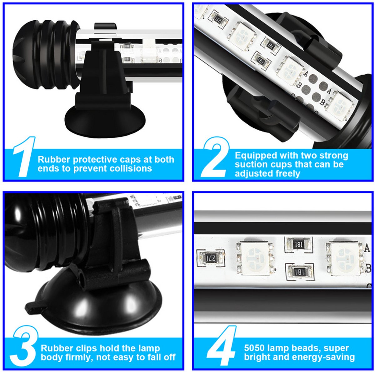RGB Aquarium Light with Controller - Length 48.5 cm - 5.4 Watt - Aquarium Lamp - Aquarium Lamp - Aquarium Lamp - Dimmable - Image 3
