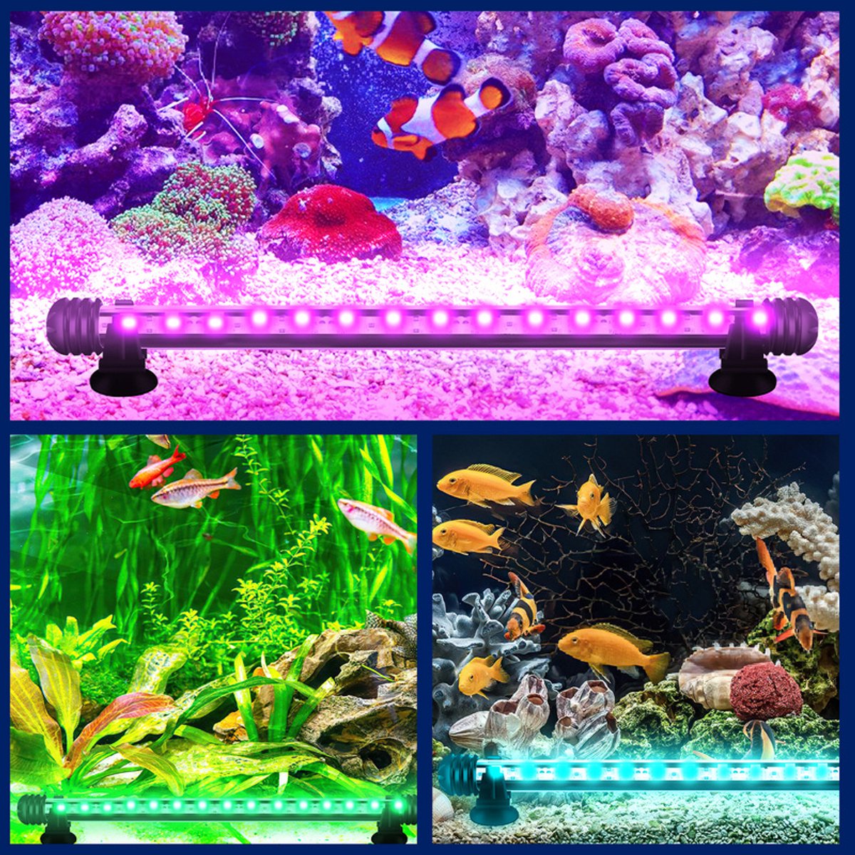 RGB Aquarium Light with Controller - Length 48.5 cm - 5.4 Watt - Aquarium Lamp - Aquarium Lamp - Aquarium Lamp - Dimmable - Image 4