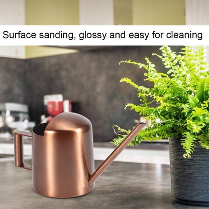 Small 300ml stainless steel watering can with long spout - ideal for flowers and household use - Image 4