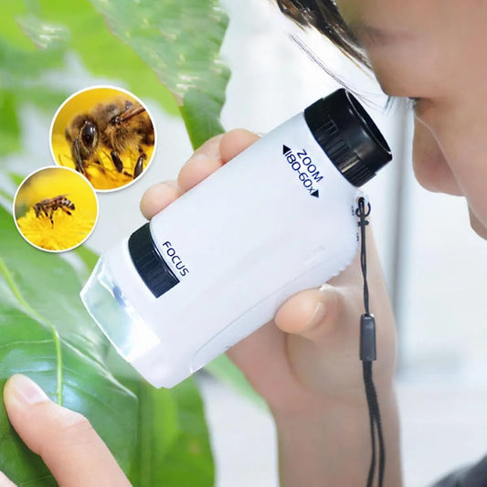 Microscope - Children's Microscope - Portable Pocket Microscope - Mini 60X-180X - Kids Exploration Kit - for Students, Science and Play - Image 4