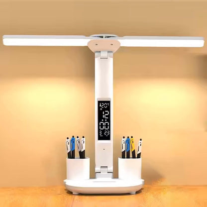 LED Desk Lamp - Table Lamp - Daylight Lamp - Dimmable - USB Rechargeable Touch Desk Lamp - Reading Lamp with Eye Protection in 3 Colors - 3-in-1 LCD Screen - Image 4