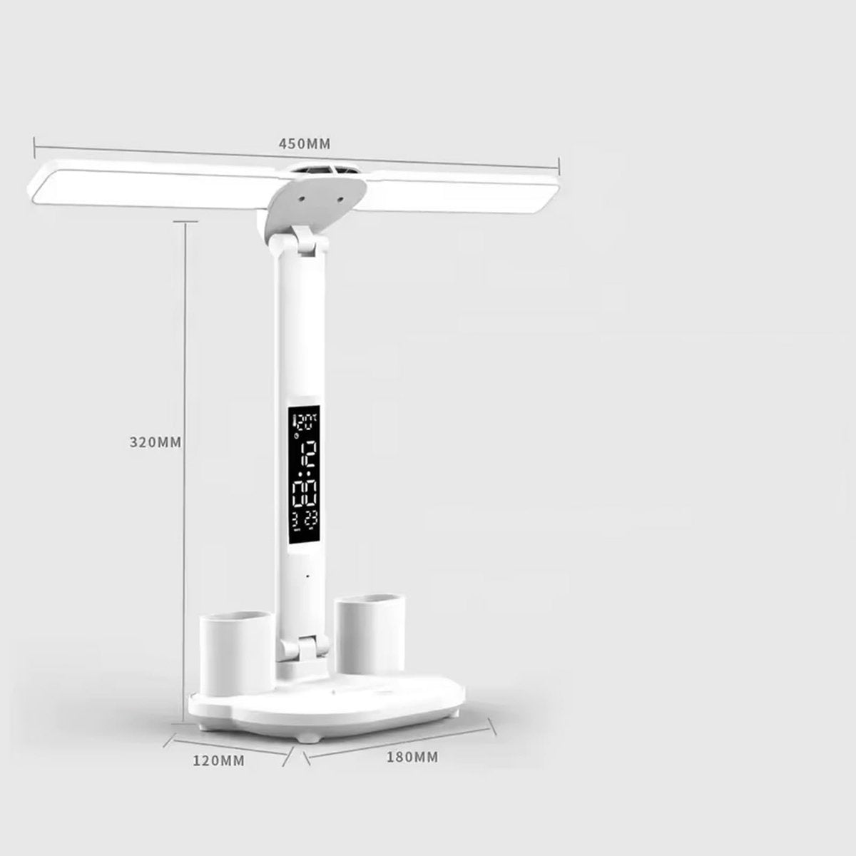 LED Desk Lamp - Table Lamp - Daylight Lamp - Dimmable - USB Rechargeable Touch Desk Lamp - Reading Lamp with Eye Protection in 3 Colors - 3-in-1 LCD Screen - Image 5
