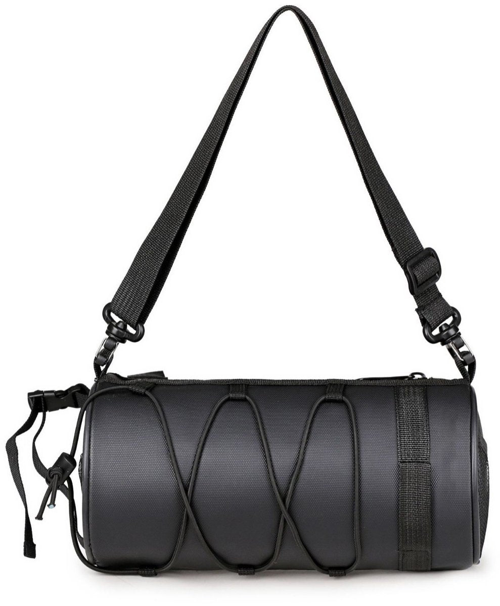 Bicycle handlebar bag - mountain bike bag for road bikes - black commuter shoulder bag - Image 2