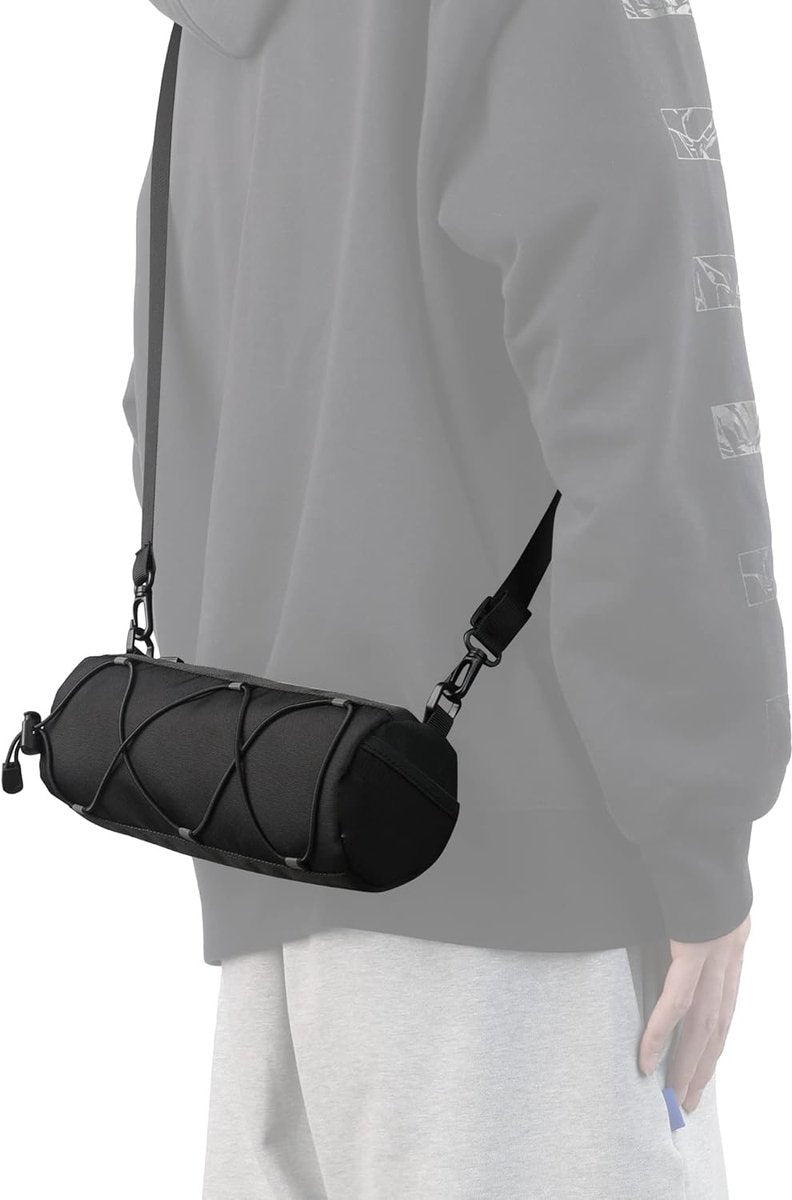 Bicycle handlebar bag - mountain bike bag for road bikes - black commuter shoulder bag - Image 4