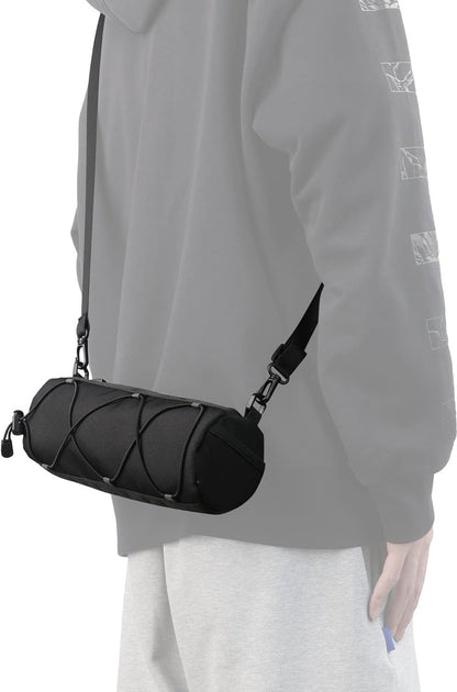 Bicycle handlebar bag - mountain bike bag for road bikes - black commuter shoulder bag - Image 4
