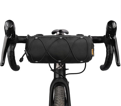 Bicycle handlebar bag - mountain bike bag for road bikes - black commuter shoulder bag - Image 8