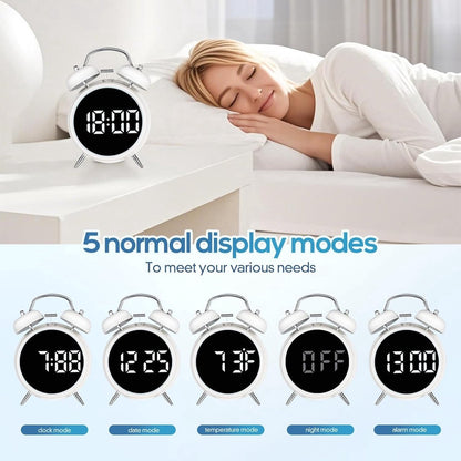 Digital clock - Digital clock - LED display - Bedroom - Clock - Energy efficient - Black - Image 3