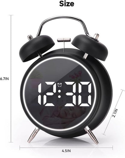 Digital clock - Digital clock - LED display - Bedroom - Clock - Energy efficient - Black - Image 5