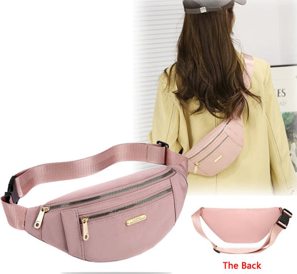 Fanny pack - Travel wallet - Money belt - Fanny pack - Men's and women's fanny pack - Travel - Outdoors - Walking - Sports - Phone bag - Pink - Fashion Favorite - Image 5