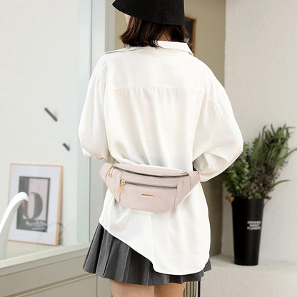 Fanny pack - Travel wallet - Money belt - Fanny pack - Men's and women's fanny pack - Travel - Outdoors - Hiking - Sports - Phone bag - Off-white - Fashion Favorite - Image 6