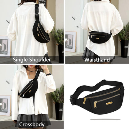 Fanny pack - Travel wallet - Money belt - Fanny pack - Men's and women's fanny pack - Travel - Outdoors - Walking - Sports - Phone bag - Black - Fashion Favorite - Image 7