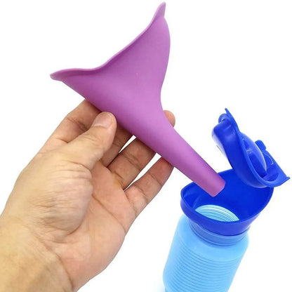 Compact, foldable travel urinal - blue - 750ml - Image 4