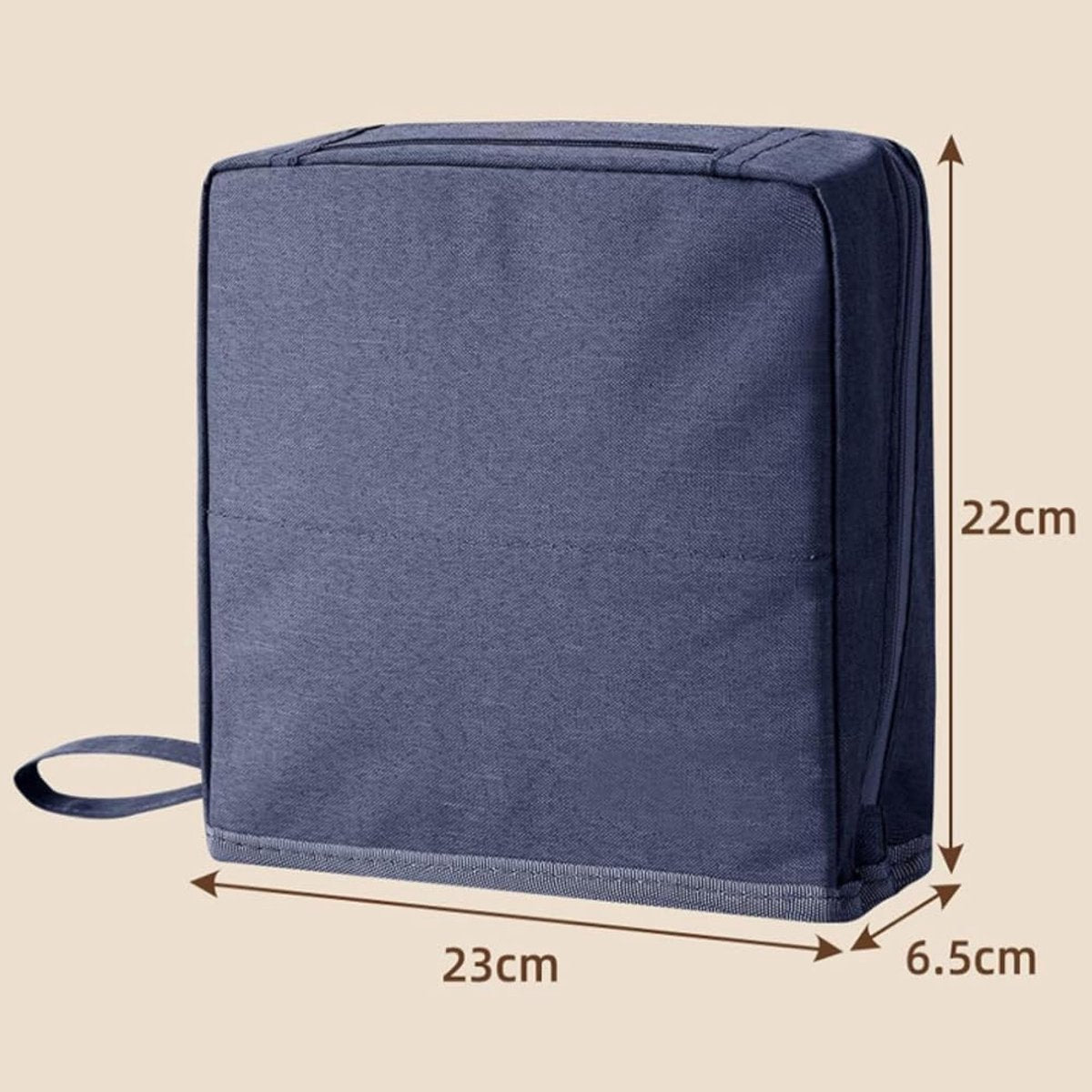 Men's toiletry bag - Women's toiletry bag - Portable toiletry bag with stand - Large fabric toiletry bag with stand - Cosmetic storage bag - Toiletry bag with waterproof handle - Blauw - Image 2