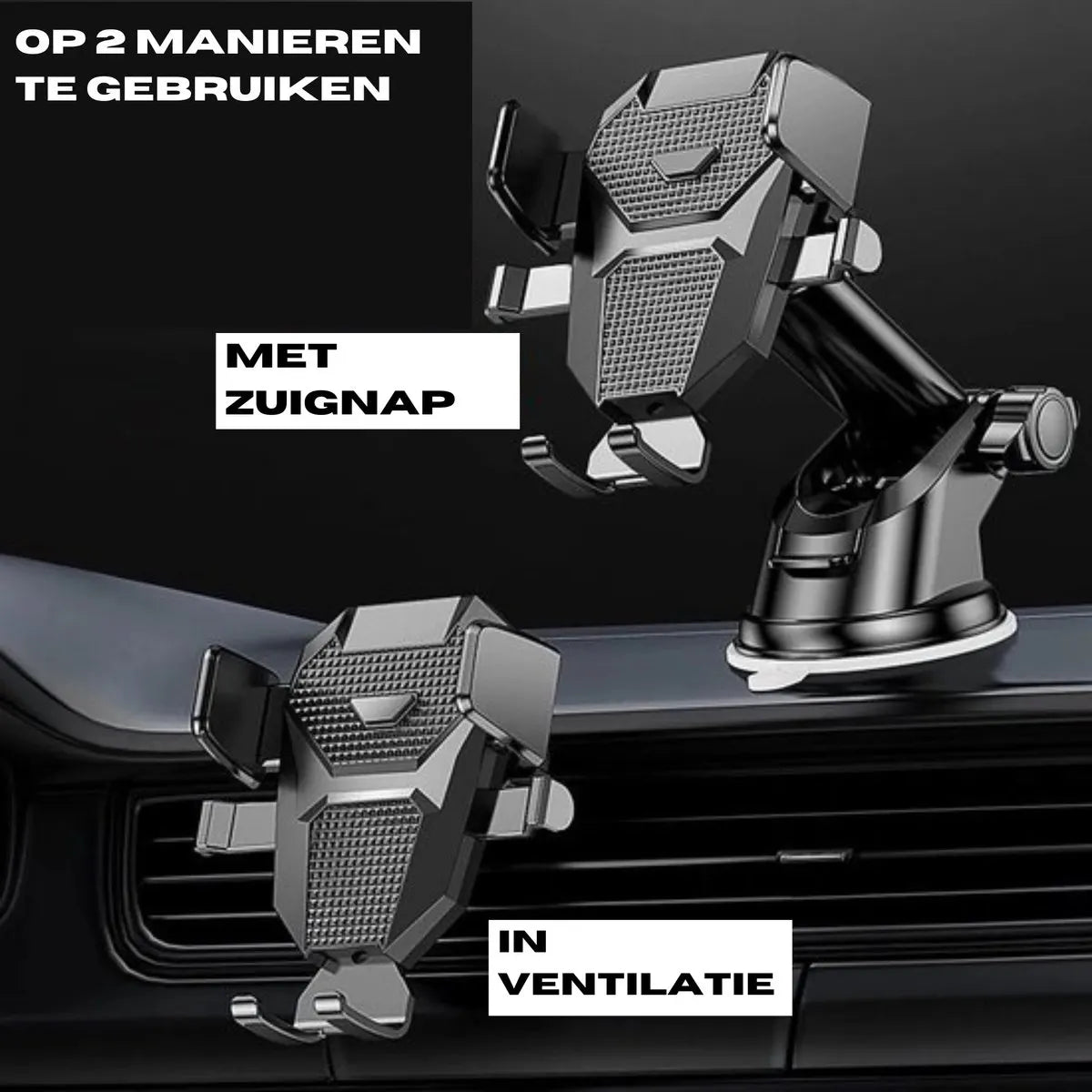 Universal Car Phone Holder with Suction Cup - Car, Office, - Smartphone Car Phone Holder - Image 3