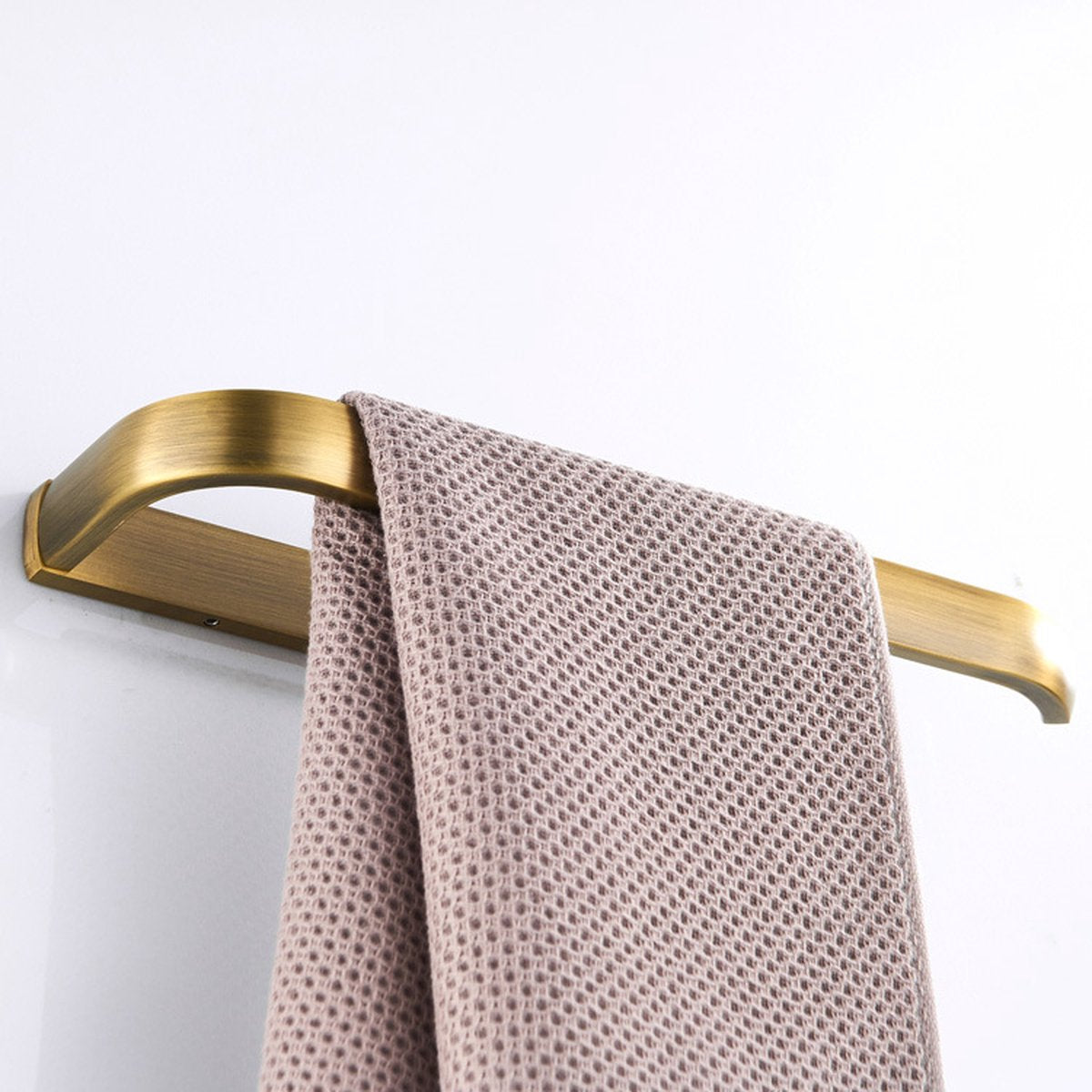 Brushed brass wall-mounted towel rail, 1 piece, for bathroom, 29 cm, bathroom accessory - Image 4