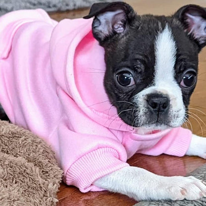 Dog Coat - Winter Hoodie - Warm Dog Coat - With Pockets - Sweatshirt - Warm Clothing - Chihuahua Dog Coat - Perfect for Small Dogs - Pink - Size M - Image 4