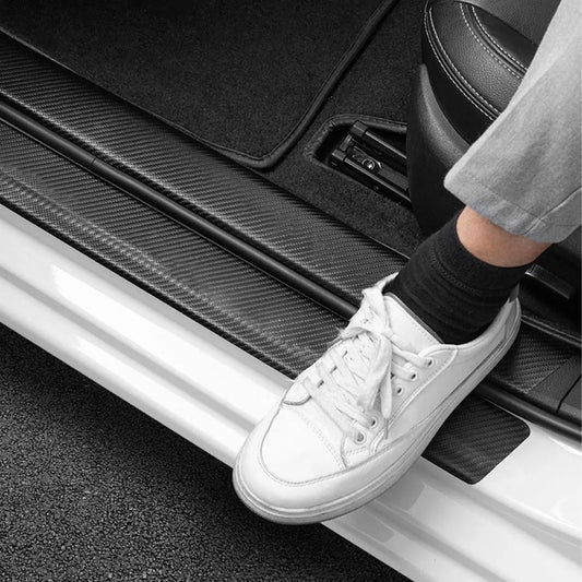 Car Door Sill Moldings - Set of 5, Universal Entry Moldings for SUVs, Anti-Scratch Stickers with Film - Image 3