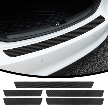Car Door Sill Moldings - Set of 5, Universal Entry Moldings for SUVs, Anti-Scratch Stickers with Film - Image 4