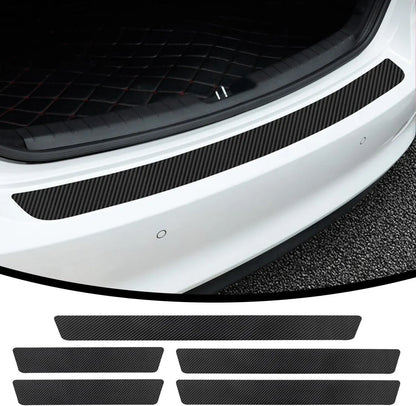 Car Door Sill Moldings - Set of 5, Universal Entry Moldings for SUVs, Anti-Scratch Stickers with Film - Image 4